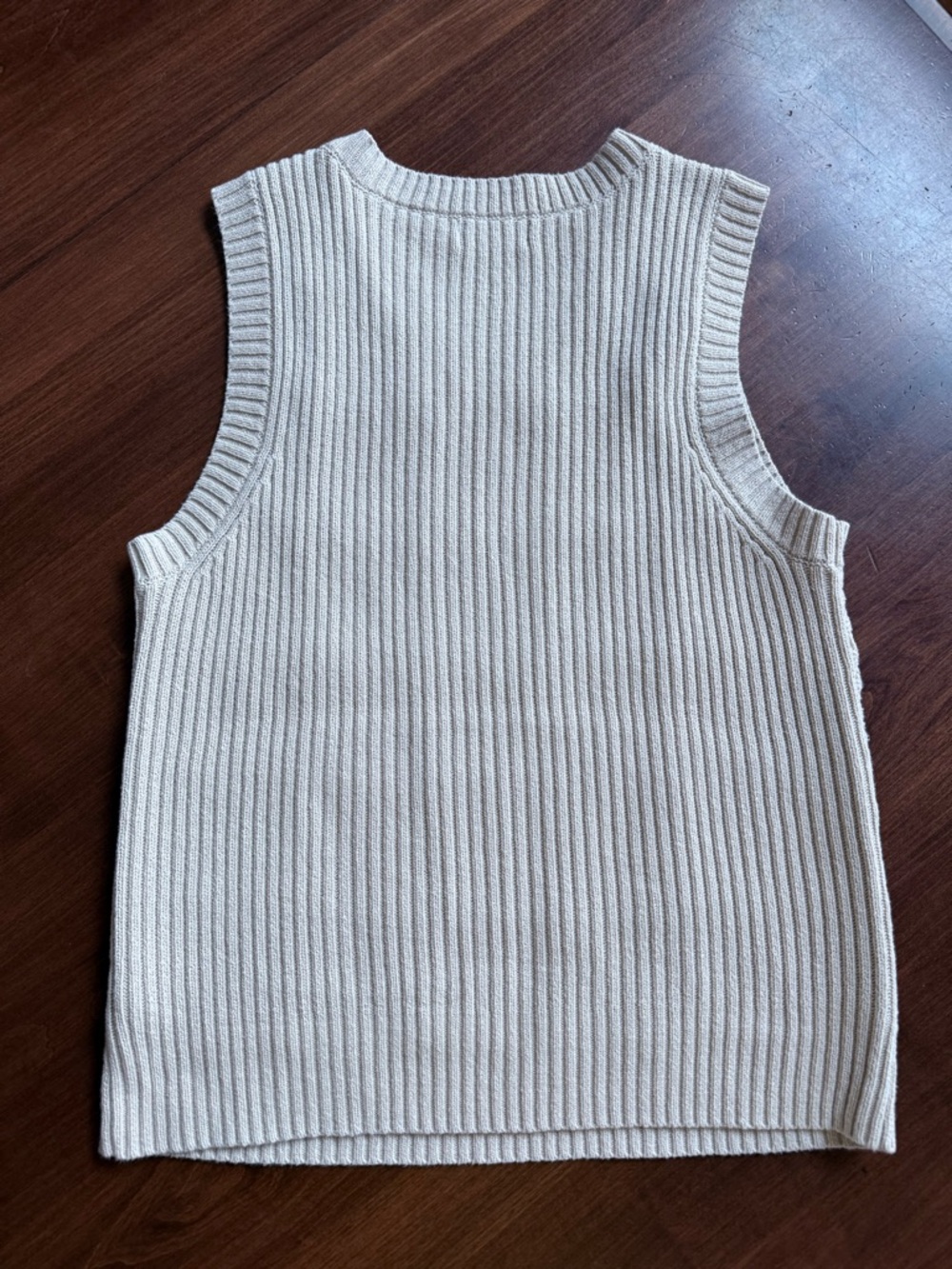 Evereve Tia granny square crocheted sweater vest XL - Picture 2 of 3